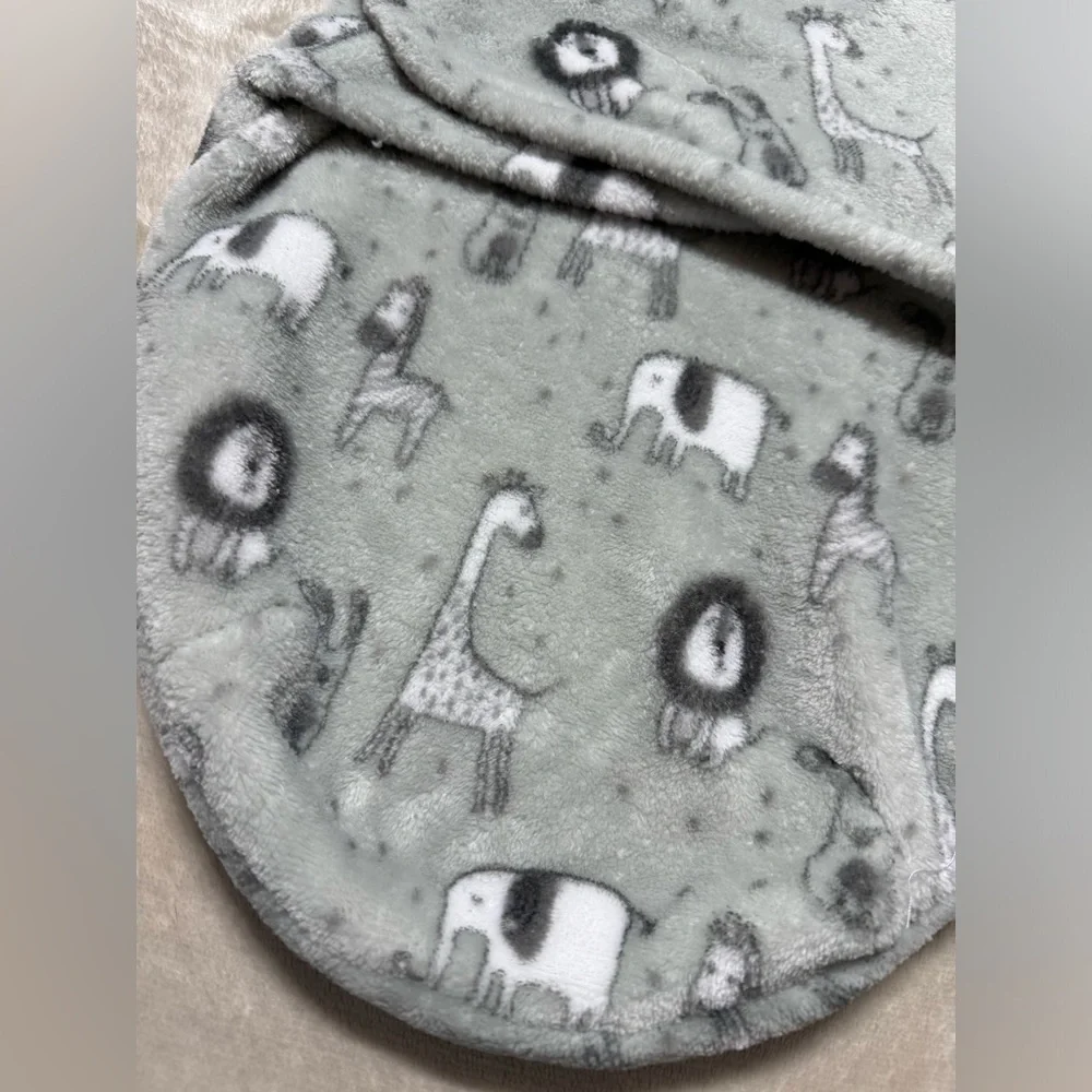 Safari Animals Cozy Baby Fleece Swaddle